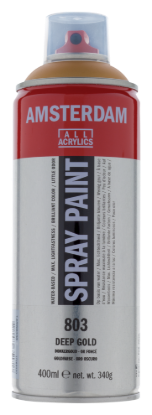 Acrylverf  spuitbus donkergoud