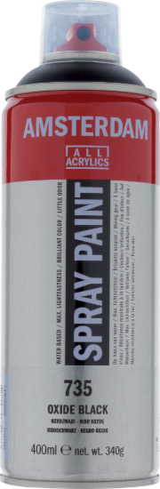 Acrylverf  spuitbus oxydzwart