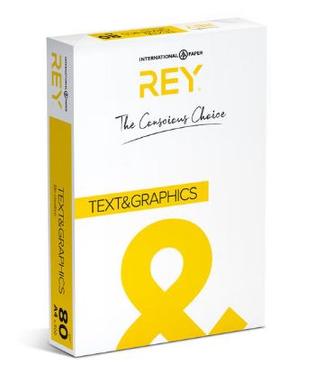 Papier Rey Text & Graphics wit A4 500vellen