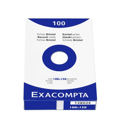Steekkaarten wit blanco 100 x 150mm