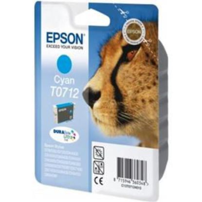 Epson T0712 cyaan, volume gekleurde inkt 5.5ml