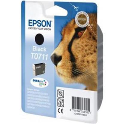 Epson T0711 zwart, volume zwarte inkt 7.4ml