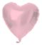 Folieballon hart pastel roze