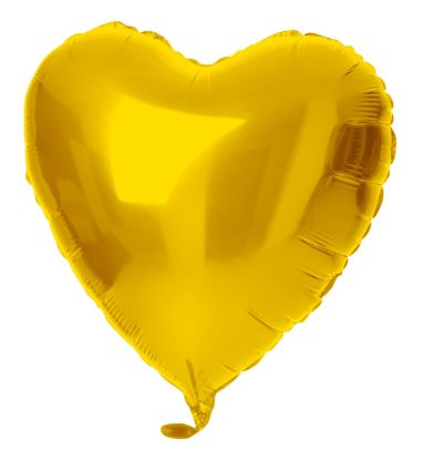 Folieballon hart goud