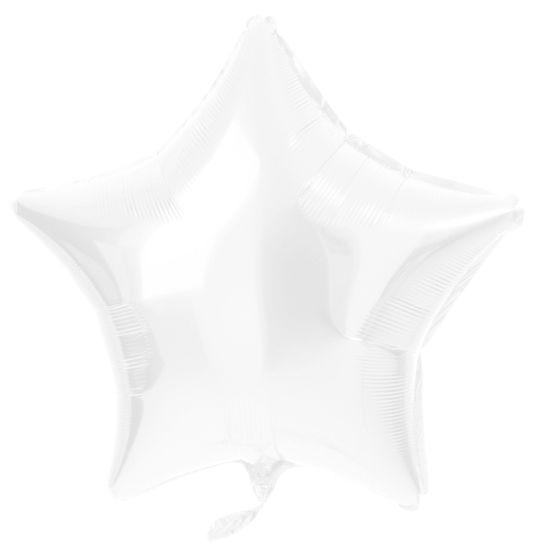Folieballon ster wit