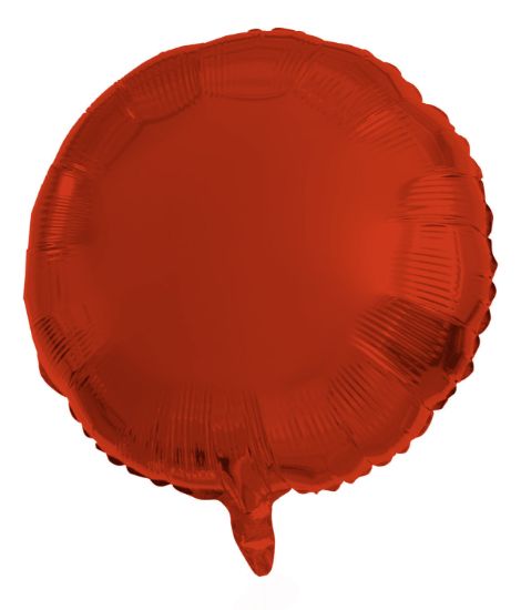 Folieballon rond rood