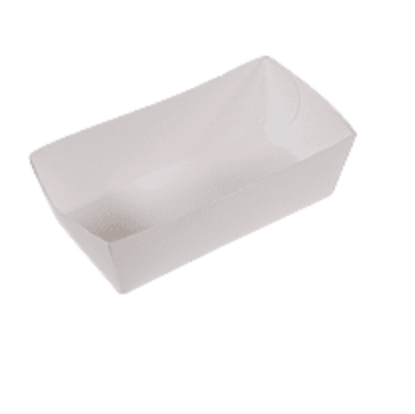 Frietbakjes 90 karton wit 137x70x45mm 50 stuks