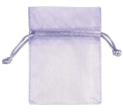 Organza zakje klein lavendel