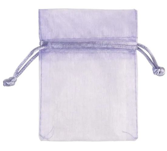 Organza zakje klein lavendel