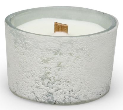 Kaars mini geparfumeerd steen wit