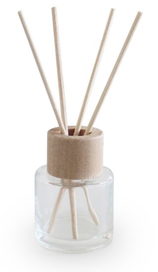 Glazen flesjes rond naturel 6 stuks