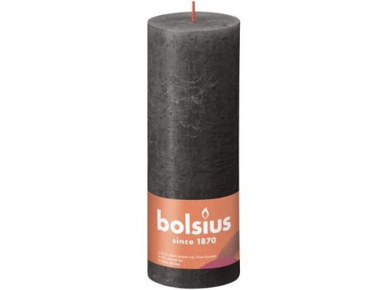 Rustiek stompkaars stormy grey 190/68