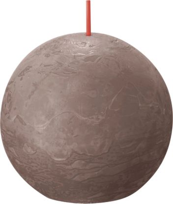 Rustiek bolkaars rustic taupe Ø76