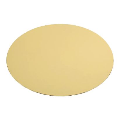 Taartonderlegger rond karton goud ⌀27cm