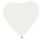 Ballon hart wit (6 stuks),  30cm Ø, gemaakt van natuurlijke rubberlatex
