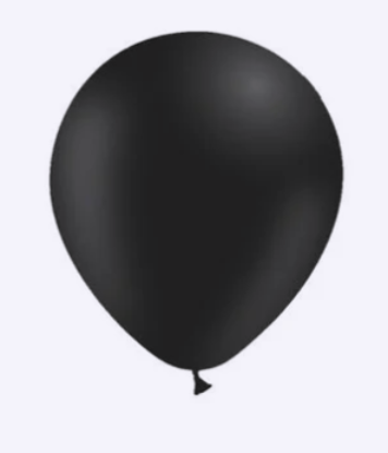 Ballon zwart 50 stuks